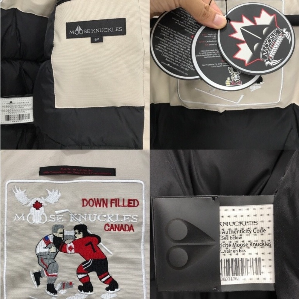 Moose Knuckles Off-White Puffer Jacket - Picture 3 of 7